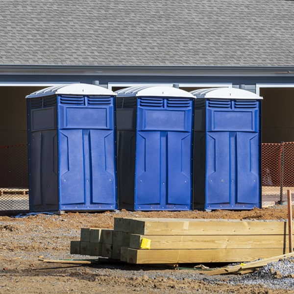 is there a specific order in which to place multiple porta potties in Basco IL